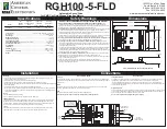 Ace RGH100-5-FLD Quick Start Manual preview