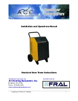 Ace Superdryer 62 Installation And Operation Manual preview