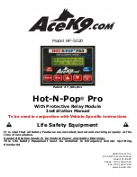 ACEK9 Hot-N-Pop Pro Installation Manual preview