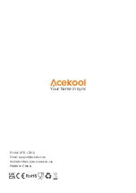 Preview for 68 page of Acekool AFO-1201A Operating And Safety Instructions Manual