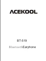 Acekool BT-519 Quick Start Manual preview