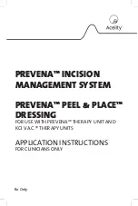 Preview for 1 page of Acelity Prevena Incision Management System Application Instructions