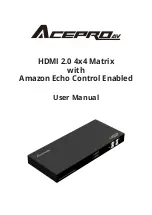 AceProAV CE30 User Manual предпросмотр