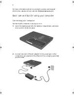 Предварительный просмотр 4 страницы Acer 100 Series User Manual