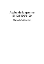 Acer 3100 1868 - Aspire (French) Manuel D'Utilisation preview