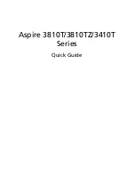 Preview for 1 page of Acer 3810T 8640 - Aspire Quick Manual