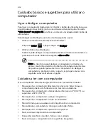 Preview for 14 page of Acer 4200 4091 - TravelMate - Core Duo 1.66 GHz Manual Do Utilizador