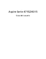 Acer 4315 2004 - Aspire Guía Del Usuario preview