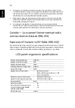 Preview for 62 page of Acer 4672WLMi - TravelMate - Core Duo 1.66 GHz User Manual