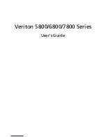 Предварительный просмотр 1 страницы Acer 5800 Series User Manual