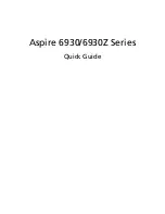 Acer 6930 6067 - Aspire - Core 2 Du Quick Manual preview