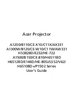 Acer A1200 Series User Manual preview