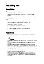 Preview for 8 page of Acer A1P1701 Series User Manual