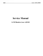 Acer A231H Service Manual предпросмотр