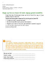 Preview for 2 page of Acer A315-21G User Manual