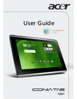 Preview for 1 page of Acer A501 User Manual