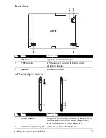 Preview for 7 page of Acer A501 User Manual