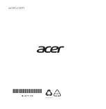Предварительный просмотр 10 страницы Acer A8003 Quick Start Manual