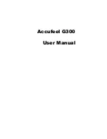 Предварительный просмотр 1 страницы Acer Accufeel G300 User Manual