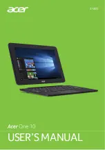 Preview for 1 page of Acer Acer One 10 User Manual