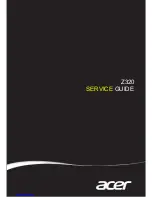 Preview for 1 page of Acer ACER Z320 Service Manual