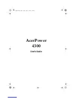 Предварительный просмотр 1 страницы Acer AcerPower 4300 User Manual