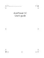 Acer AcerPower Sc User Manual предпросмотр