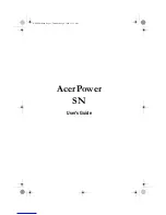 Acer AcerPower SN User Manual предпросмотр