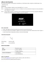 Предварительный просмотр 4 страницы Acer ADR131 Quick Manual