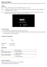Предварительный просмотр 7 страницы Acer ADR131 Quick Manual