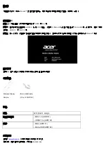 Предварительный просмотр 11 страницы Acer ADR131 Quick Manual