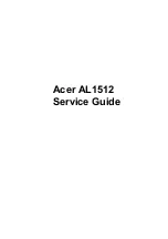 Acer AL1512 Service Manual предпросмотр