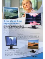 Preview for 1 page of Acer AL1516 - Ab - 15" LCD Monitor Specifications