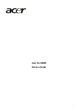 Acer AL1602W Service Manual preview