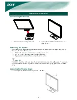 Предварительный просмотр 4 страницы Acer AL1706 User Manual