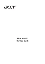 Acer AL1722 Service Manual предпросмотр