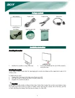 Предварительный просмотр 3 страницы Acer AL1723 User Manual