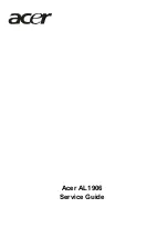 Acer AL1906 Service Manual предпросмотр