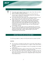 Предварительный просмотр 2 страницы Acer AL1914 Package Contents Manual