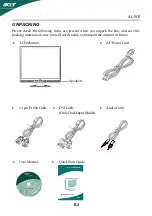 Предварительный просмотр 4 страницы Acer AL1917 User Manual