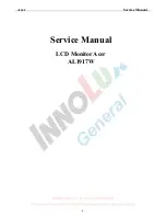 Acer AL1917W C Service Manual preview