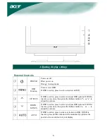 Preview for 6 page of Acer AL1932 User Manual