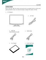 Предварительный просмотр 5 страницы Acer al200 User Manual