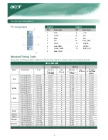 Предварительный просмотр 10 страницы Acer AL2016WBBD Manual