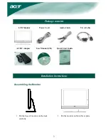 Предварительный просмотр 3 страницы Acer AL2032W User Manual