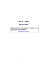 Acer AL2416 Service Manual preview