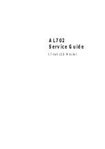 Предварительный просмотр 1 страницы Acer AL702 Service Manual