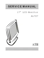 Предварительный просмотр 1 страницы Acer AL707 Service Manual