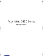 Предварительный просмотр 1 страницы Acer Altos G330 Series User Manual