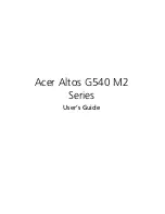 Preview for 1 page of Acer Altos G540 M2 Series User Manual